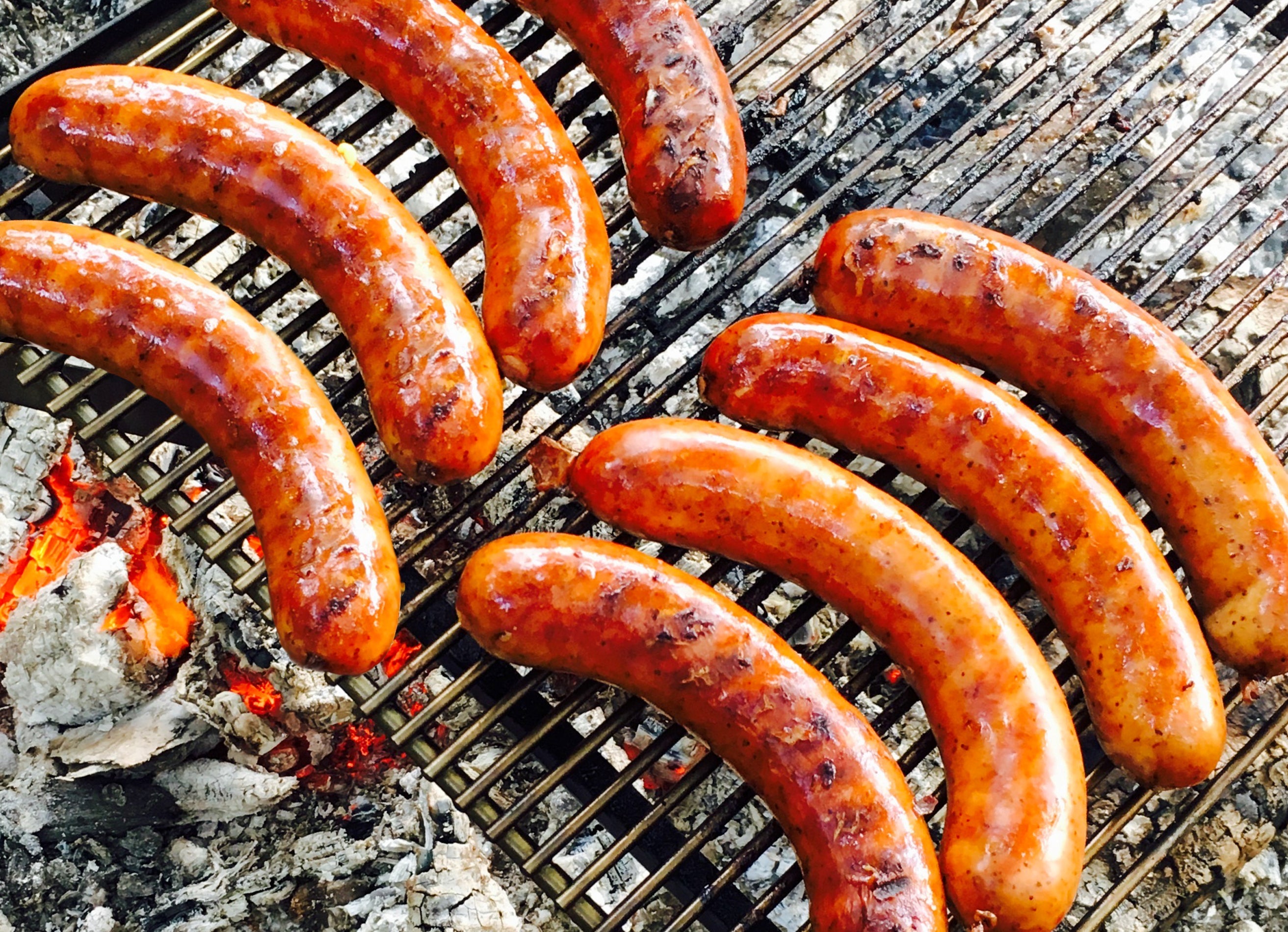 Grilling Kielbasa