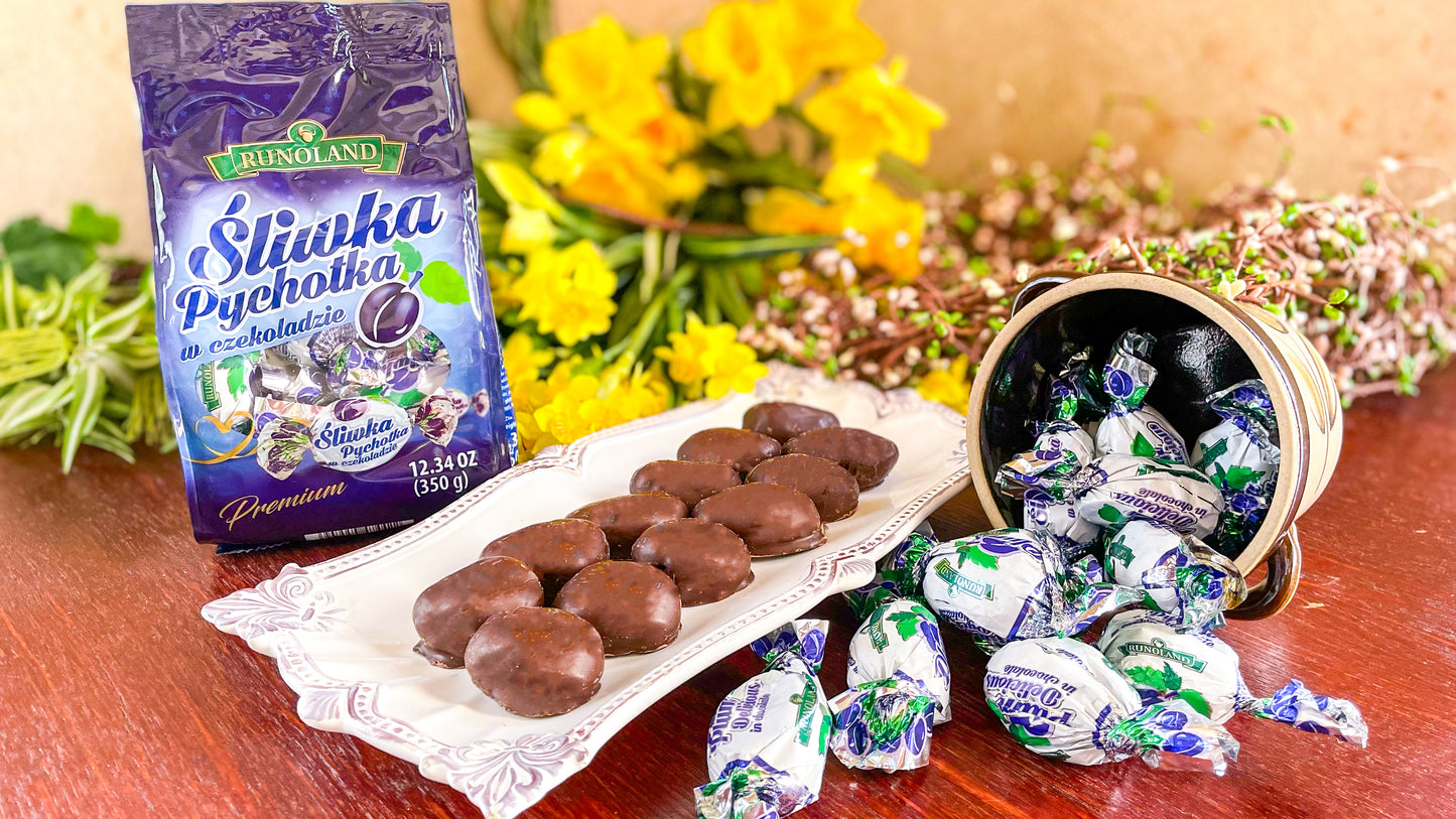 Plums in Chocolate