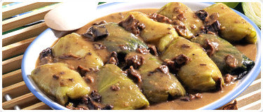 Stuffed Cabbage with Mushrooms Meal